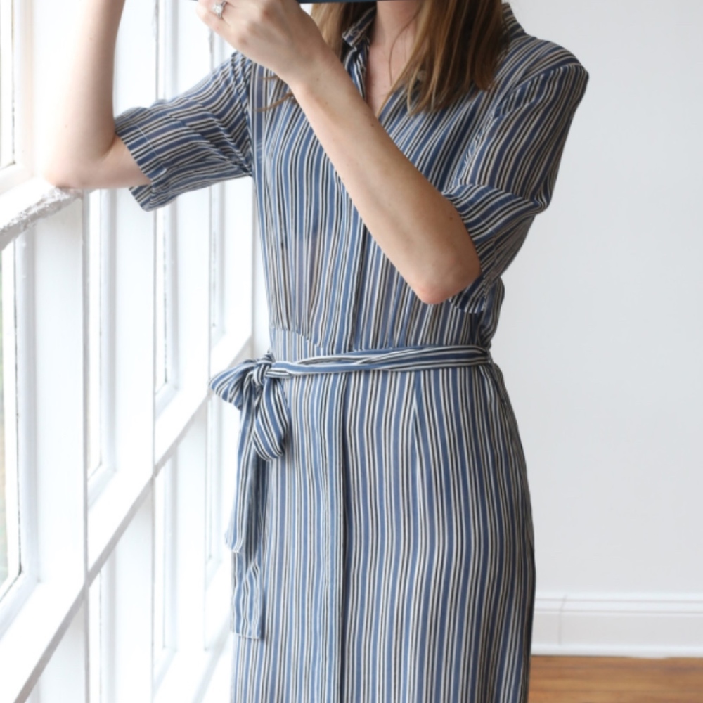 Ganni Button Up Shirt Dress